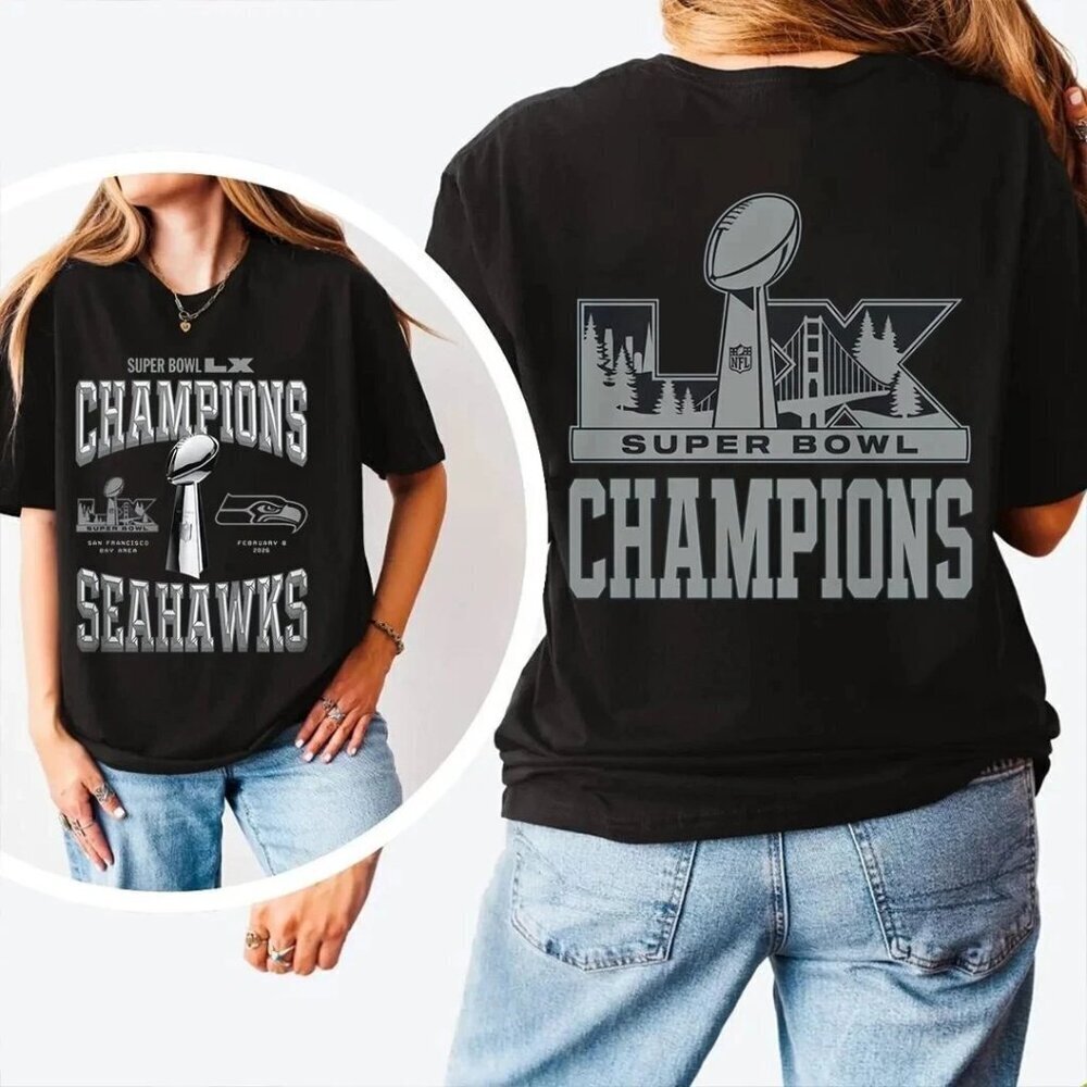 Seattle Seahawks Super Bowl LX Champions Graphic Unisex T-Shirt